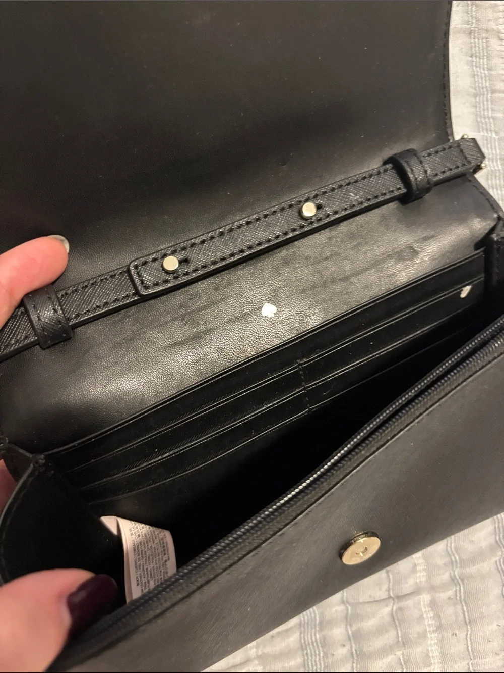 kate spade versatile gold black